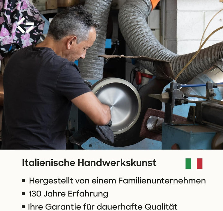 Gastrotools Edelstahl Kochtopf 4L, 20cm, 5-Schicht für gleichmässige Wärme, PFAS-frei, backofenfest
