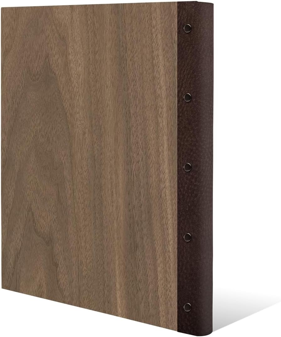 Kartenmachen.de Stammbuch der Familie Holz mit Echtleder Rücken Gravur individuell mit Extras DIN A4