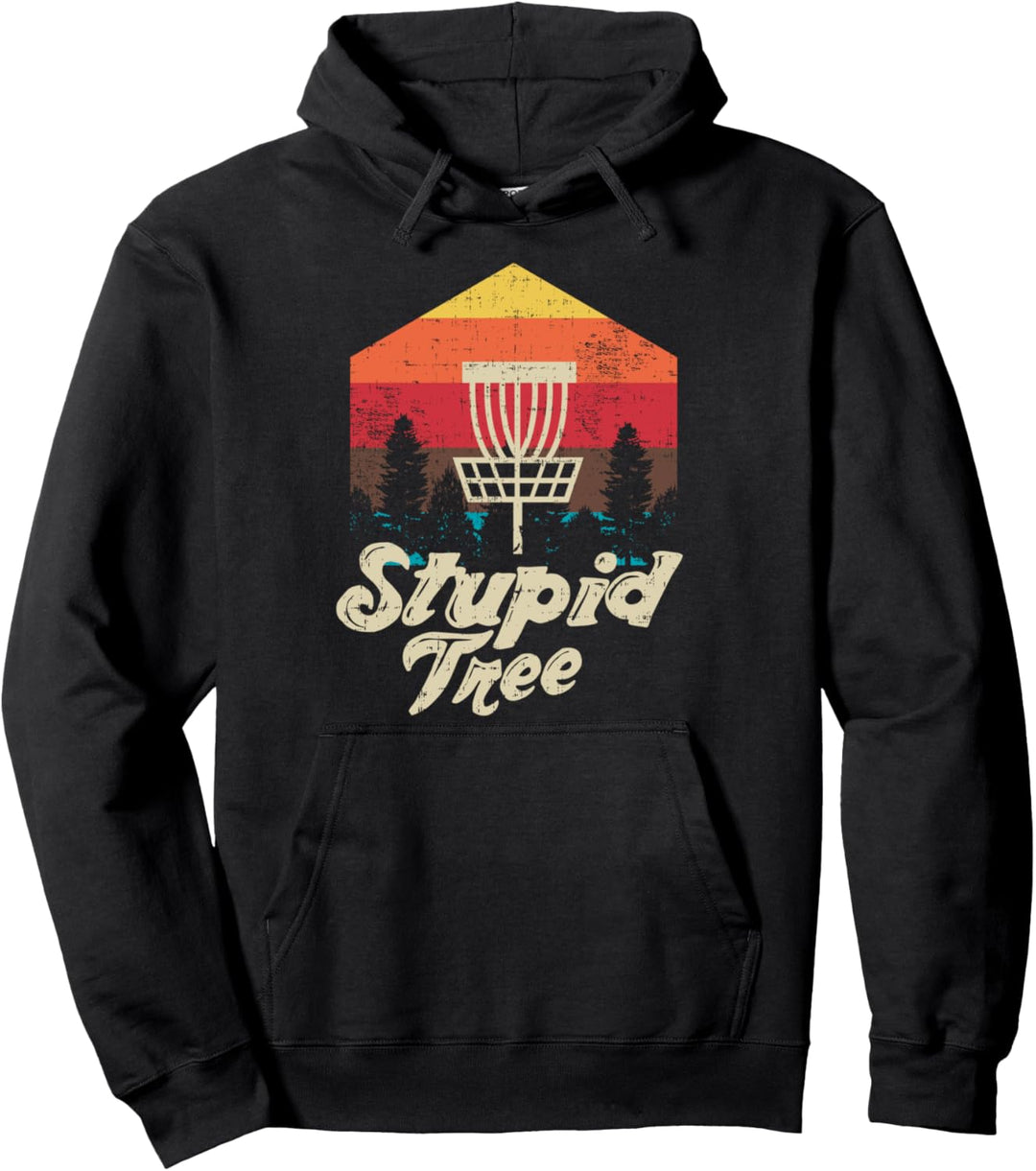 Stupid Tree Disc Golf Extreme Frisbee Geschenk-Design Pullover Hoodie
