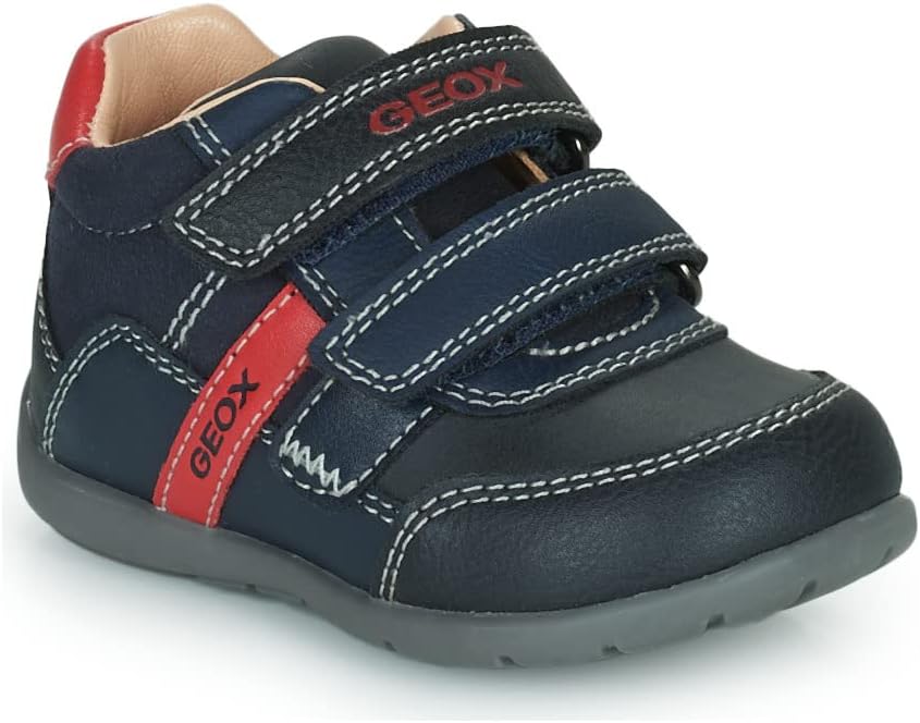 Geox Jungen B Elthan Boy A Erste Schritte 18 EU Navy Red, 18 EU Navy Red