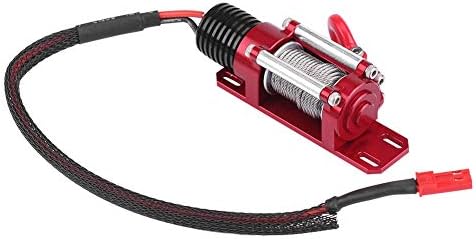 Tbest Seilwinde für Auto, RC, Spielzeug aus simuliertem Stahl, automatische Seilwinde, Metalldraht,