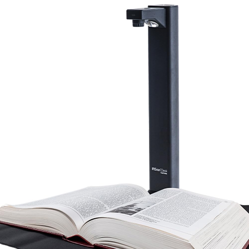IRIScan Desk Pro Dokumentenscanner LED,Buchscanner 24MP Kamera -v7Bus: a3 scanner 60PPM Free Readiri