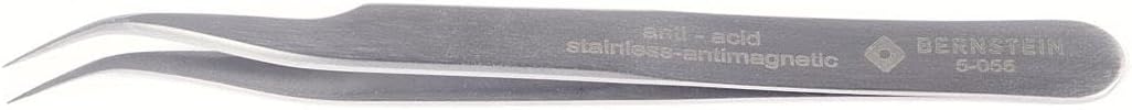BERNSTEIN SMD Pinzette 120 mm Form 7a Edelstahl Winkel 40° | Anti-magnetisch, rostfrei und säurebest