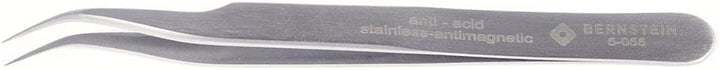 BERNSTEIN SMD Pinzette 120 mm Form 7a Edelstahl Winkel 40° | Anti-magnetisch, rostfrei und säurebest