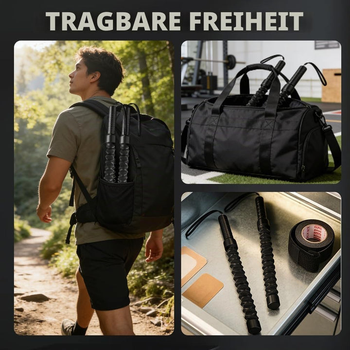 2 Stück Ropeless Battle Ropes, Tragbare &amp; Noise-Free Seilloses Kampfseil