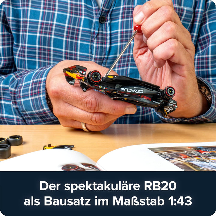 FRANZIS 67245 - Oracle Red Bull Racing Adventskalender 2025 - Modellbausatz im Massstab 1:43, inkl.