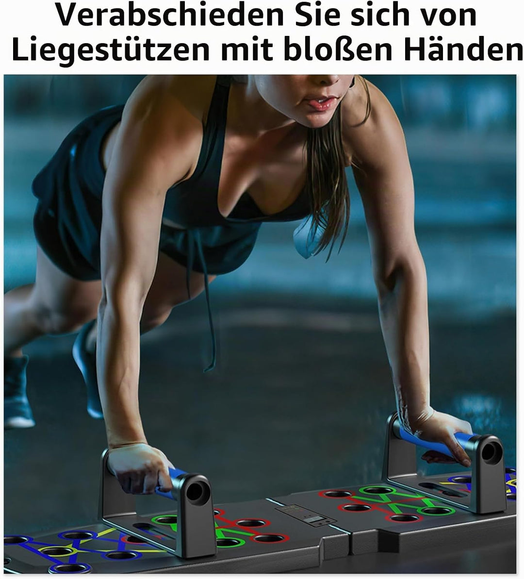 Hochschiebbares Brett, tragbare Multifunktions-abnehmbare 14-in-1-Liegestützstange, Krafttraining Li