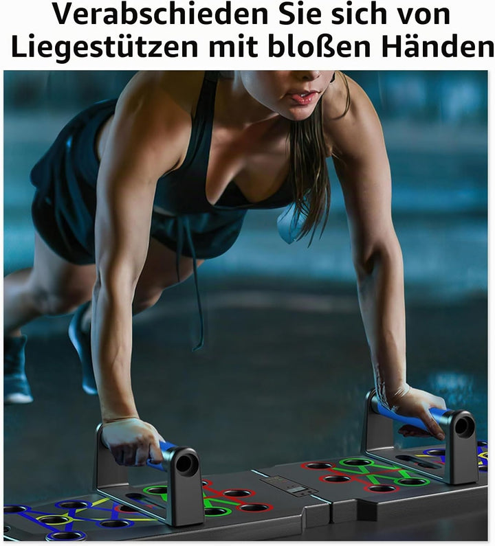 Hochschiebbares Brett, tragbare Multifunktions-abnehmbare 14-in-1-Liegestützstange, Krafttraining Li