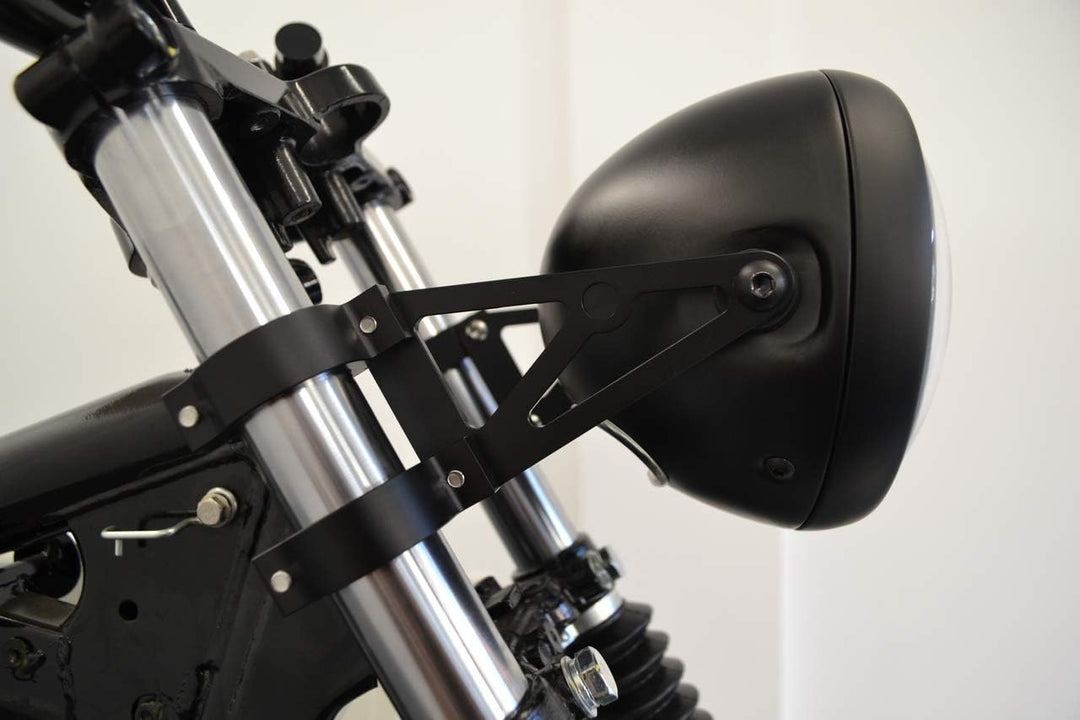 Alchemy Parts Motorrad Scheinwerfer-Halter/Klammergabel 58-59mm Durchmesser - Hochwertig