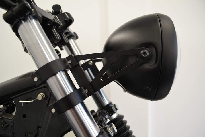 Alchemy Parts Motorrad Scheinwerfer-Halter/Klammergabel 58-59mm Durchmesser - Hochwertig