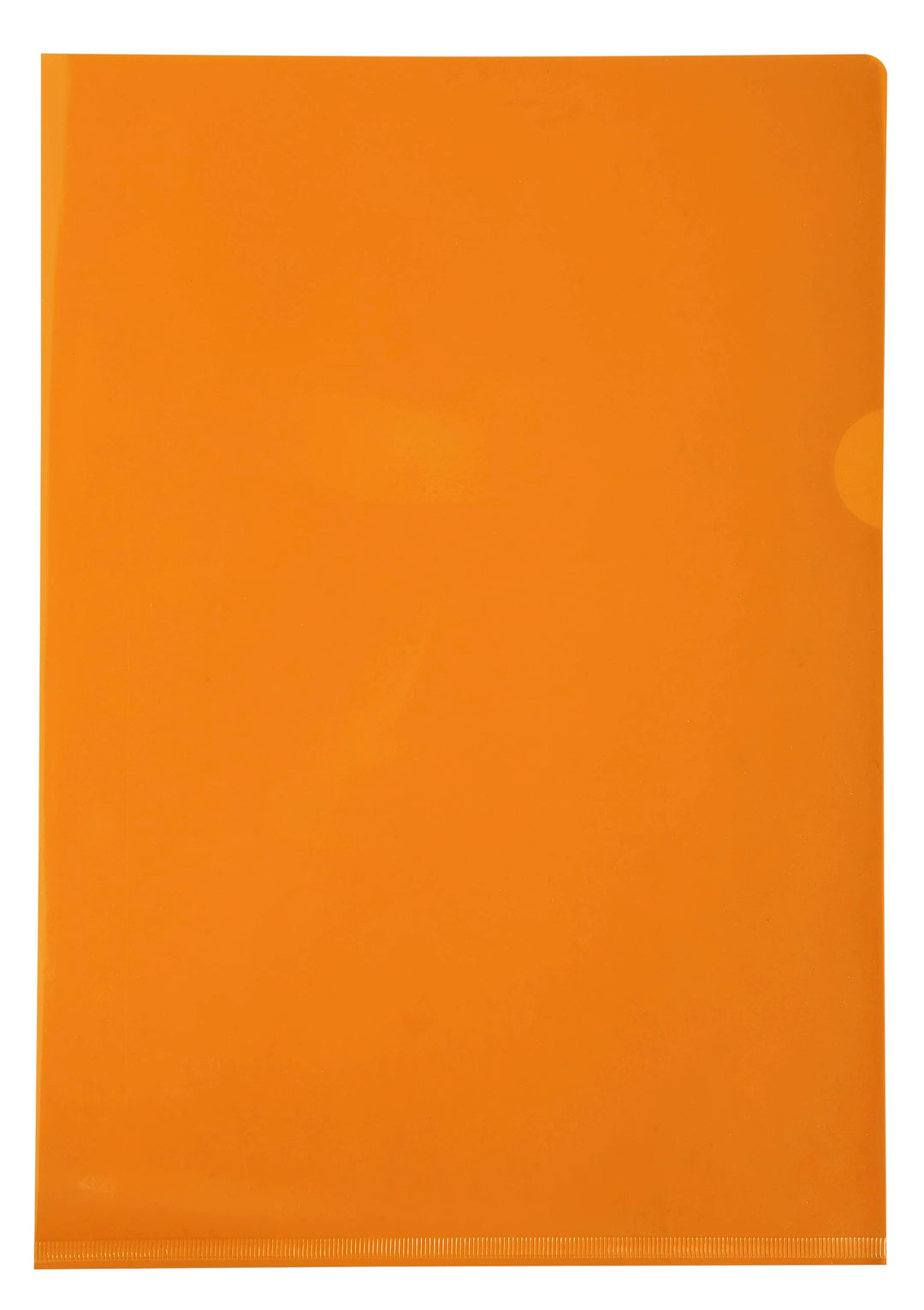 Exacompta 661245E 100er Pack PVC-Kunststoff Aktenhüllen. Für DIN A4 transparent glasklar orange oben