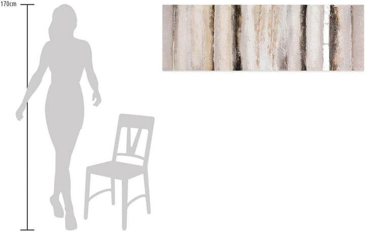 KunstLoft Leinwandbild | 100% HANDGEMALT | 150x50cm | Gemälde &