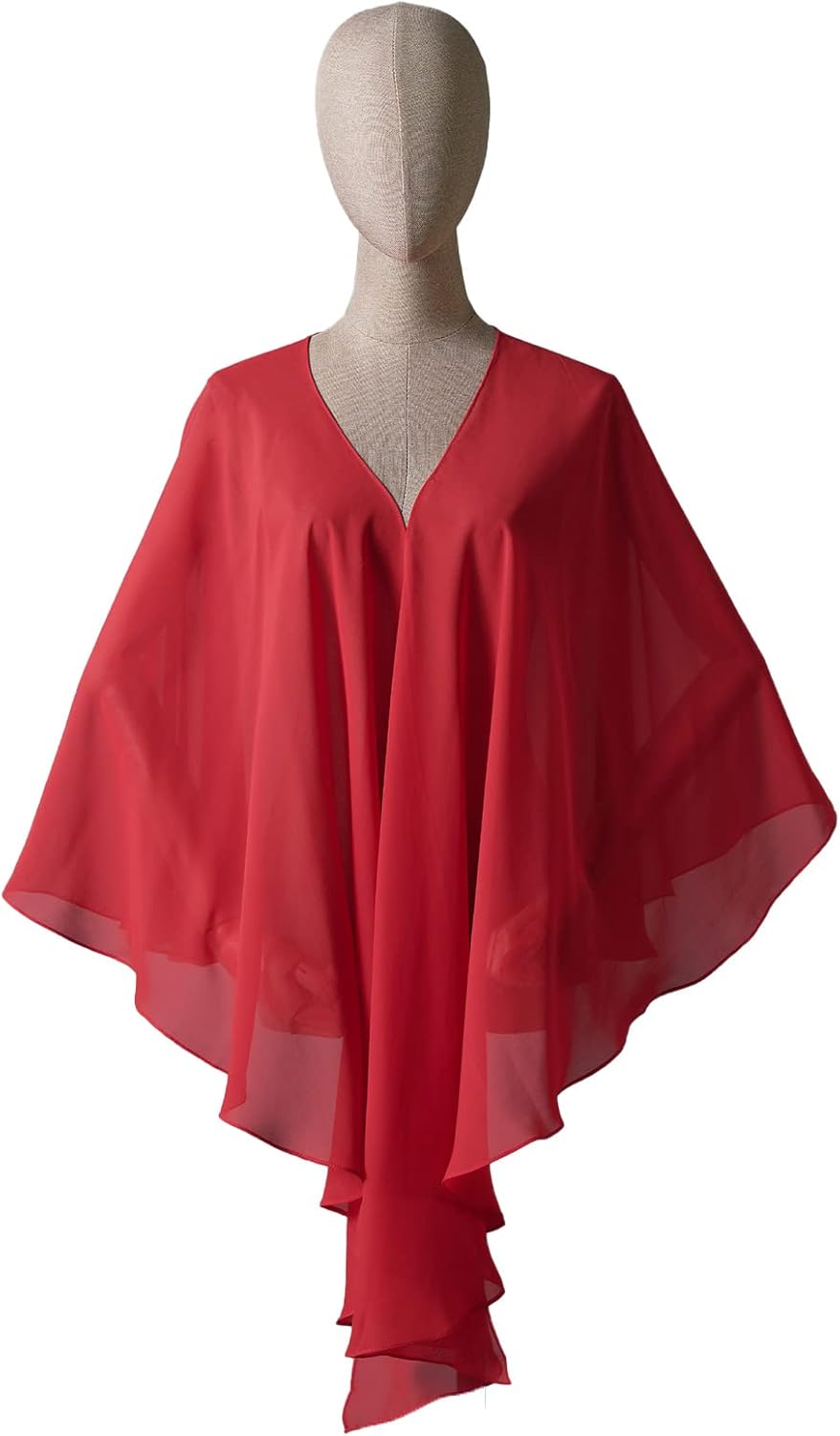 BEAUTELICATE Damen Chiffon Schal Stola Elegante Bolero Leichter Sommerjacke Braut Schal für Brautkle