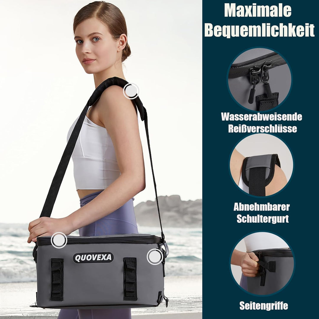 SUP Board Tasche, SUP Kühltasche mit 4 Taschen, SUP Getränkehalter für 30 Dosen, Tragetasche für Pad