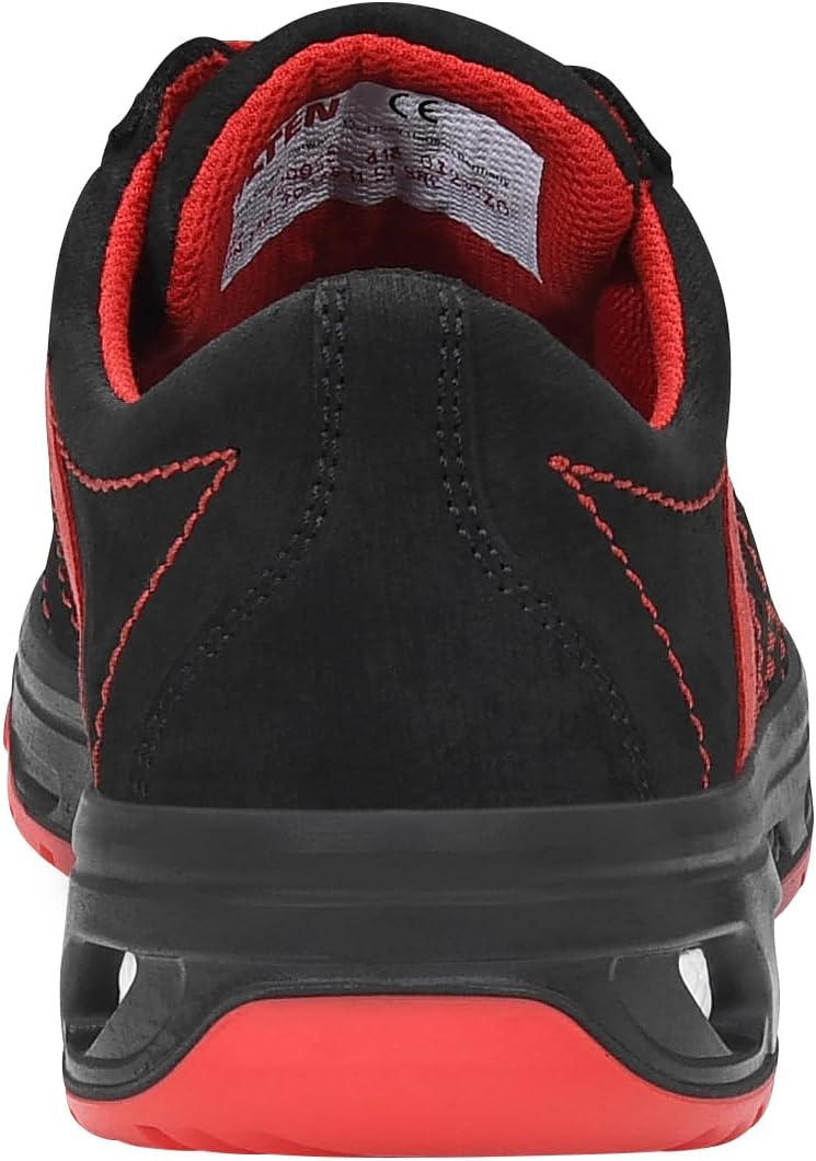 ELTEN Schuhe, Breezer XX10 Low ESD S1 44 EU Schwarz Rot, 44 EU Schwarz Rot