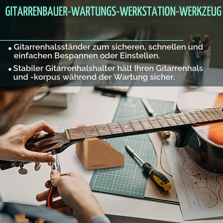 COENGWO Gitarren Halsstütze, Gitarre Halsstütze Cradle Saiteninstrument Nackenstütze Gitarrenbauer T