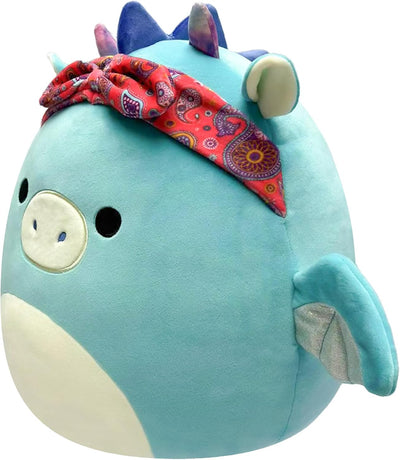 Squishmallows SQCR04125 - Tatiana der Drache 19 cm, offizielles Kelly Toys Plüsch, superweiches Kusc