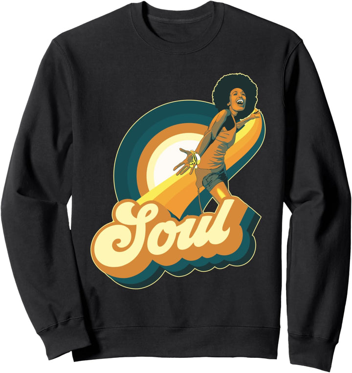 70er Jahre Funk Afro Disco Soul Sweatshirt