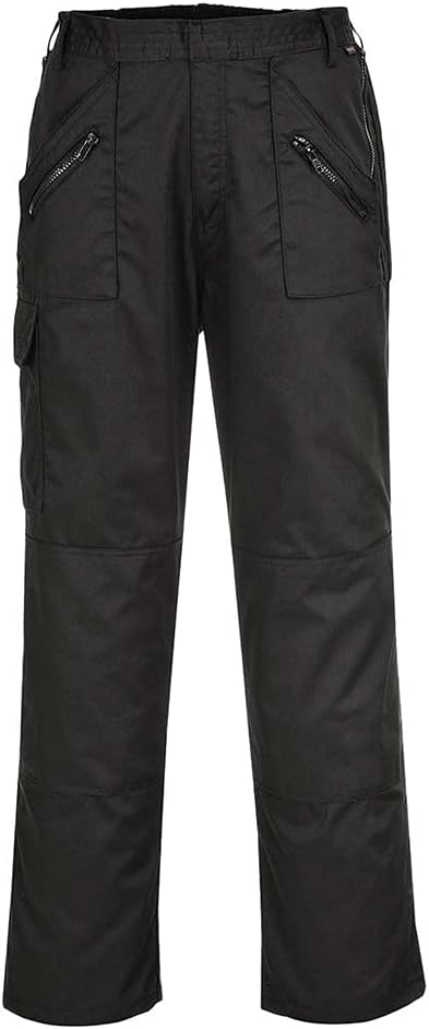 Portwest Bundhose Action, mit elastischem Rückenbund, Grösse: S, Farbe: Schwarz, C887BKRS S Schwarz,