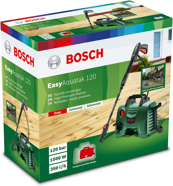 Bosch Home and Garden Hochdruckreiniger EasyAquatak 120 (1500 W, Druck: 120 bar, im Karton) Hochdruc