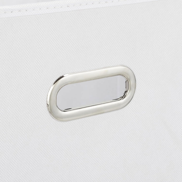 Relaxdays Aufbewahrungsbox 4er Set, Faltbare Regalboxen, HxBxT: 30x30x30 cm, mit Griffen, Faltboxen