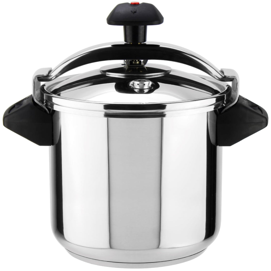Magefesa Inoxtar – Traditioneller Schnellkochtopf 10L, Edelstahl 18/10, Induktion, Gesundes Kochen,