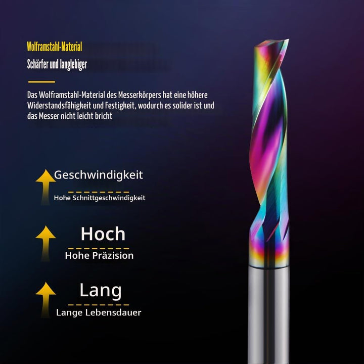 Fräser,CNC Fräse,Schaftfräser,Holz Fräser,CNC fräser,VHM Alufräser Einschneidiger Fräser mit 3.175 m