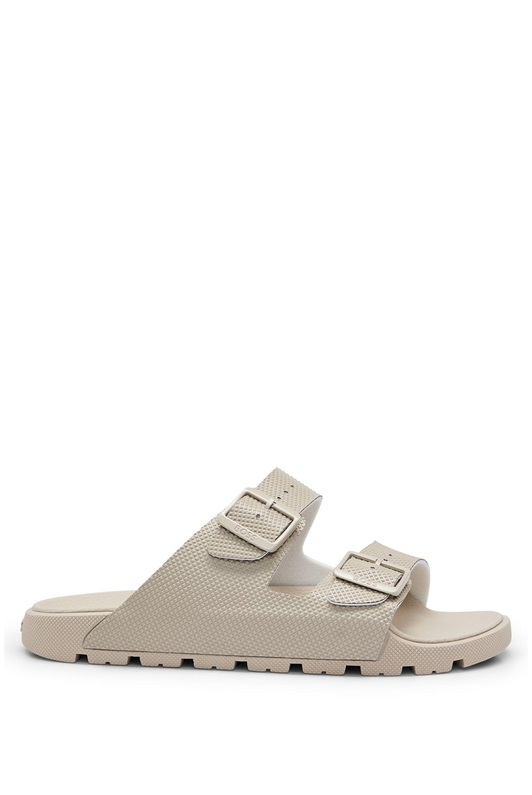 BOSS Herren Surfley Sand Sandalen mit zwei Riemen und strukturiertem Obermaterial Grösse 35 EU Light