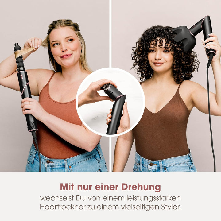 Shark FlexStyle 5-in-1 Luftstyler & Haartrockner, Auto-Wrap-Lockenaufsatz, Paddle-Bürste, Ovalbürste