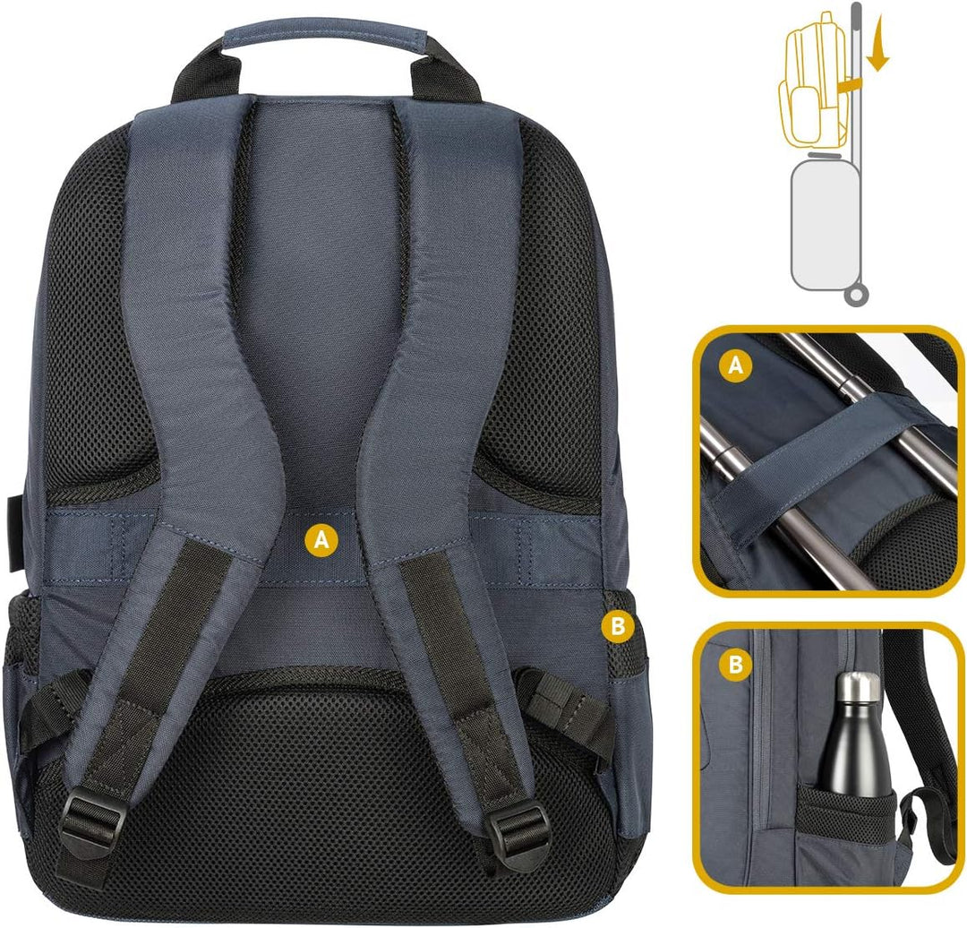 Tucano BLABK-B Lato Rucksack für 43,2 cm (17 Zoll) Notebook-PC, Blau, Blau