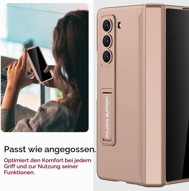 Miimall Kompatibel mit Samsung Galaxy Z Fold 5 Hülle mit Displayschutz Anti-Peeping+Magnetischer Sch
