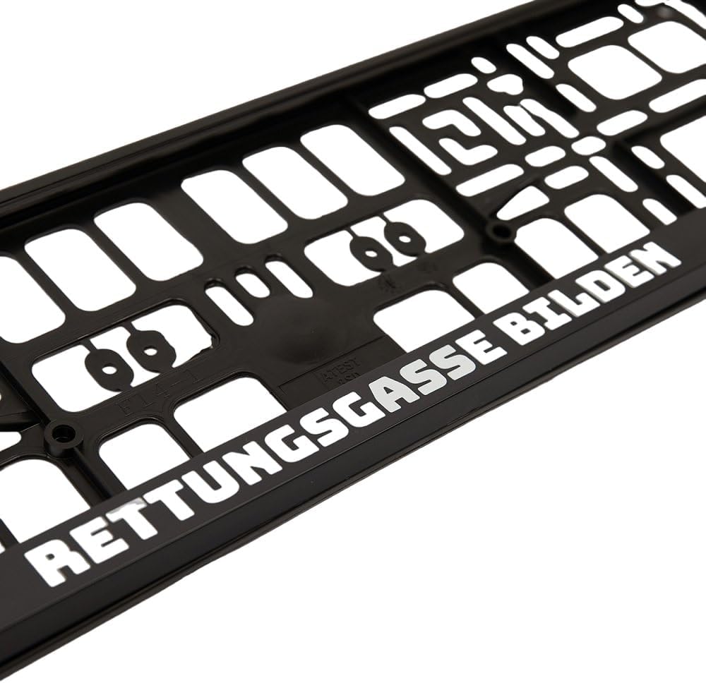Borussia Mönchengladbach K Kennzeichenrahmen 2er Set - 1 x Rettungsgasse + 1 x Classic Logo - Kennze