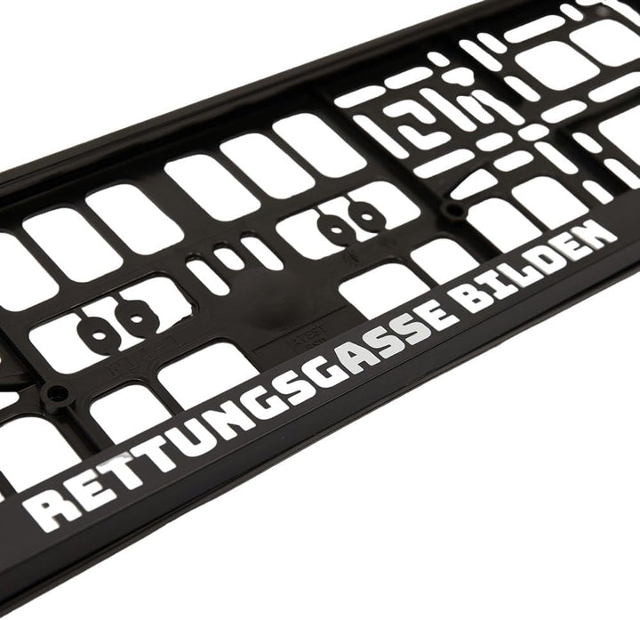 Borussia Mönchengladbach K Kennzeichenrahmen 2er Set - 1 x Rettungsgasse + 1 x Classic Logo - Kennze