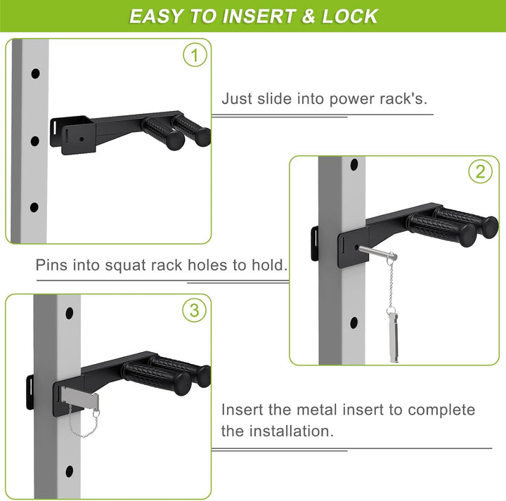 Dip-Stangen-Aufsatz für 2 x 2 Zoll und 3 x 3 Zoll Power Rack, rutschfeste breite und schmale Griffe,