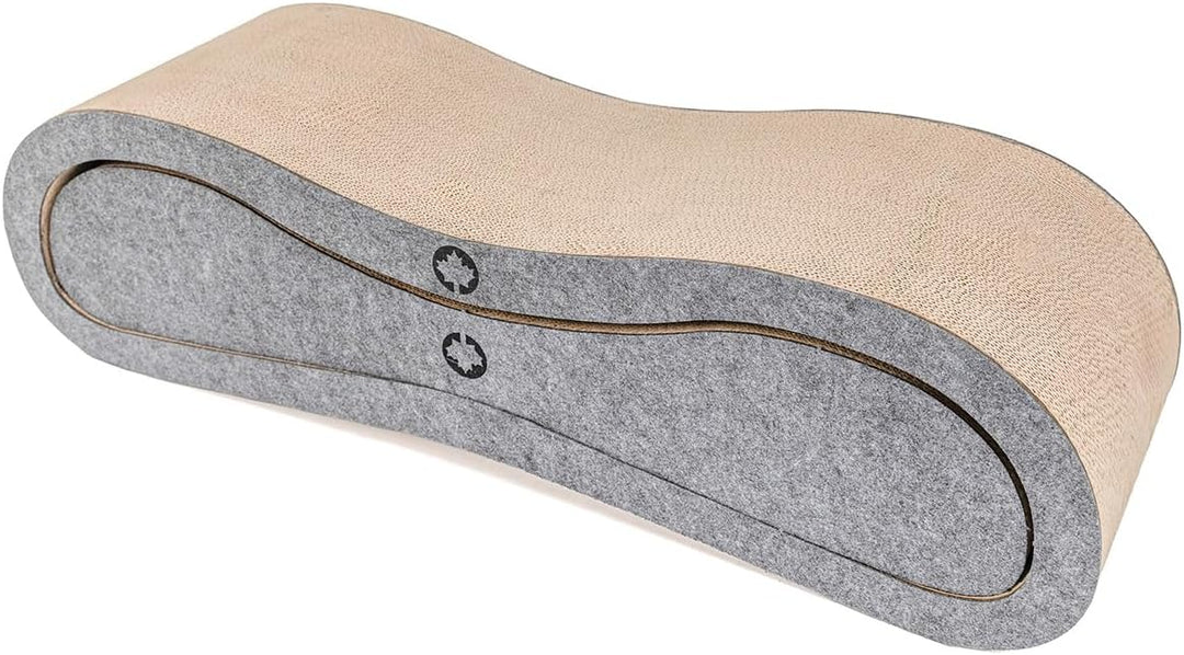 CanadianCat Company | Kratzbrett Set Orbit &amp; Satellite 2.0 mit Filz-Front - Kratzmöbel aus Wellpappe