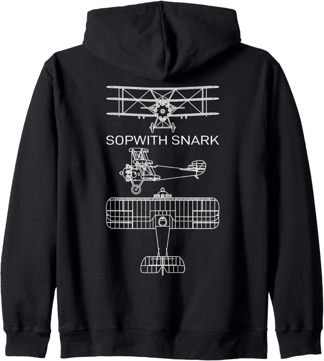 Sopwith Snark WW1 Seltener britischer Prototyp Triplane Kapuzenjacke