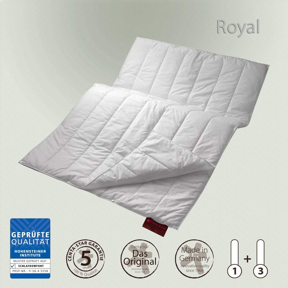 Centa-Star Faserdecke Royal Combi 4-Jahreszeitendecke, Füllung: 100% High-Tech-Faser 135/140x220 cm,