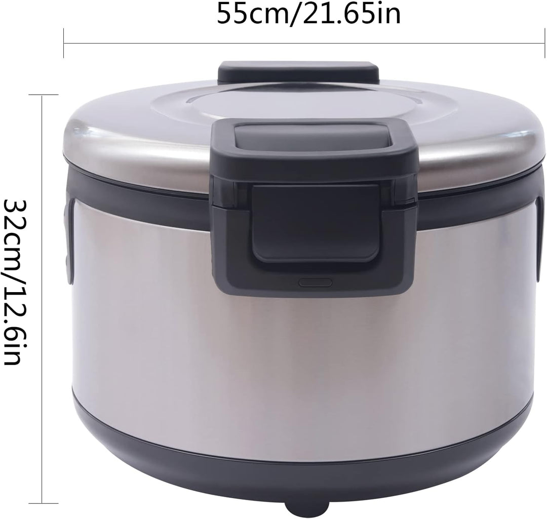 Gastro Reiskocher Elektrisch Dampfkocher Reiskochtopf Gemüsegarer 19 L 100W zum Warmhalten von Reis,