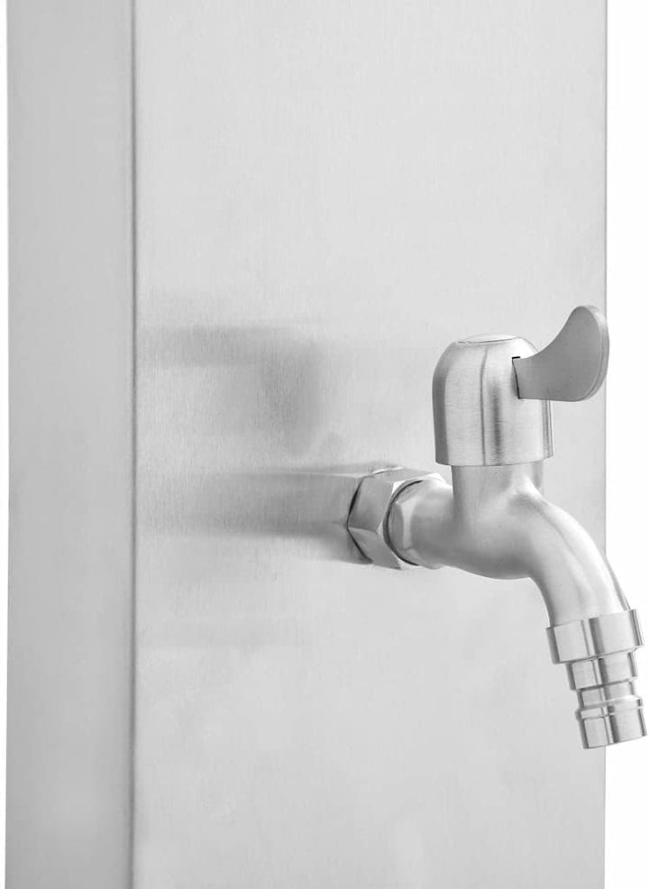 vidaXL Gartendusche mit Bodenelement Pooldusche Aussendusche Campingdusche Dusche Handbrause Wasserh