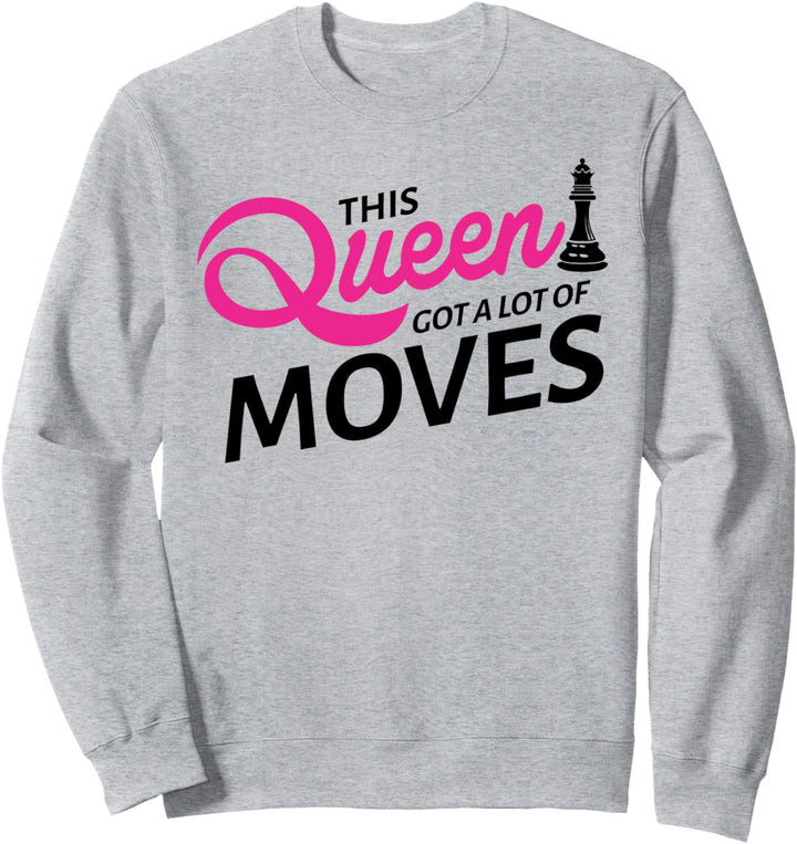 Schach-Dame hat Züge bekommen Lustiges Frauen-Brettspiel-Ges Sweatshirt