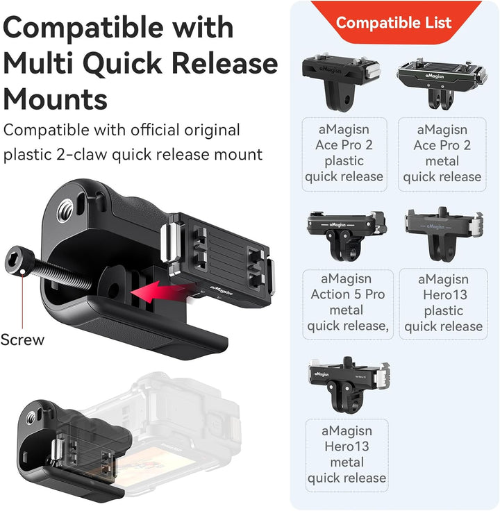 Xplorer Grip Kit für GoPro/DJI/Insta360 Action Kamera, Fotografieren Handgriff Handle Zubehör für Go