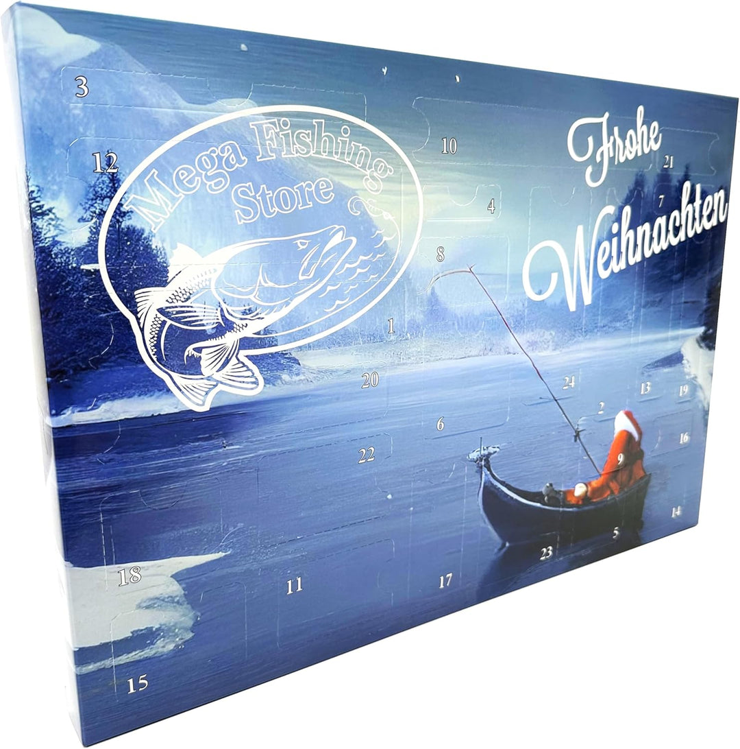 MF Mega Fishing Deluxe Raubfisch Angler Adventskalender - Spinfischer Hecht Zander Barsch Forelle &