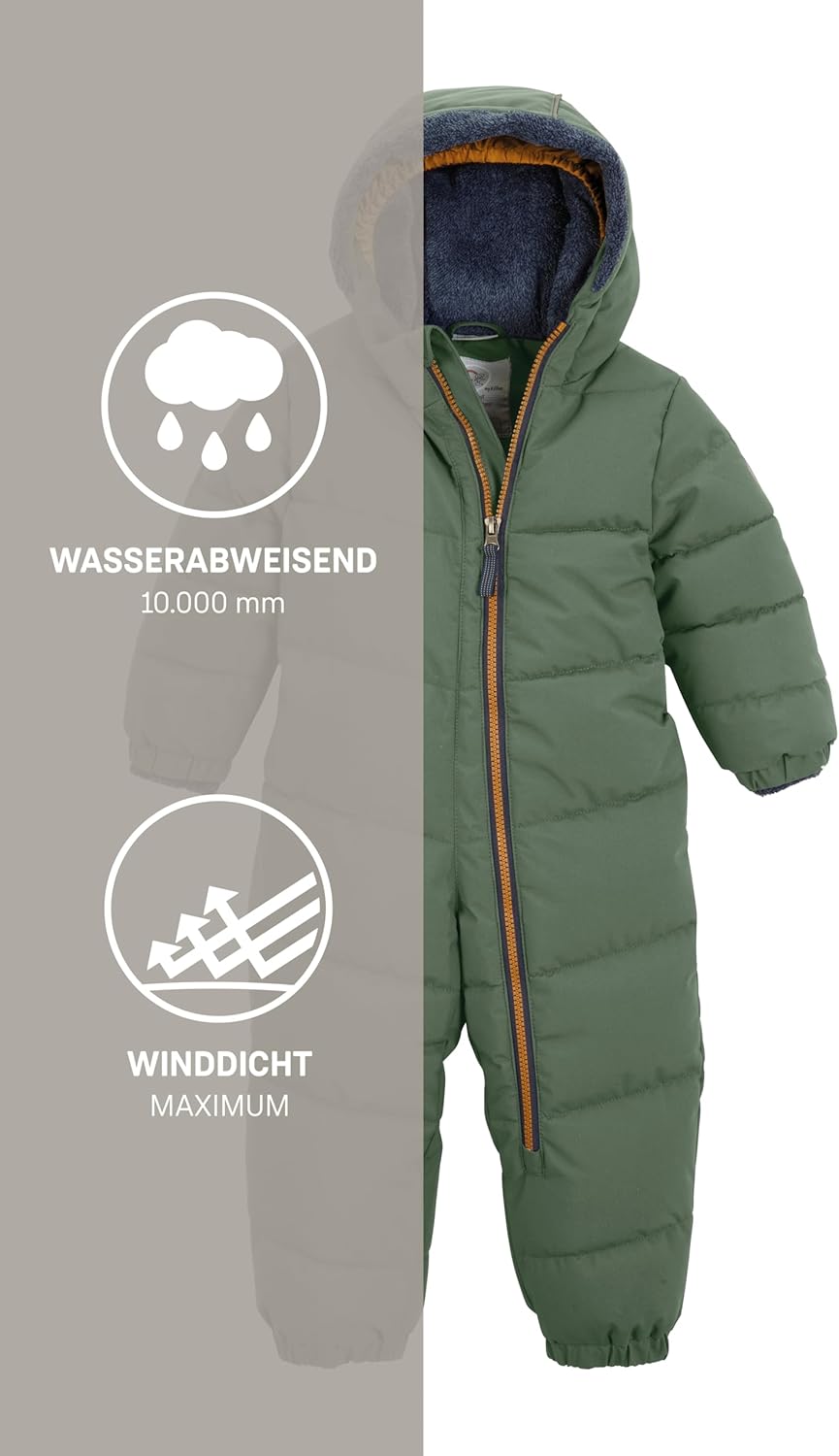 first instinct by killtec Unisex Fiow 32 Mns Onpc Overall/Schneeanzug in Daunenoptik mit Kapuze 86-9