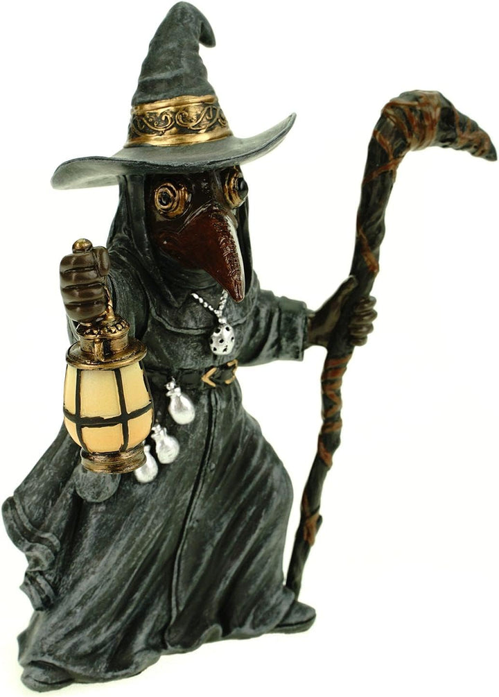 Veronese by Joh. Vogler GmbH Dekofigur Miasma Pestdoktor mit Stab und Laterne 14 cm Pest Arzt Figur