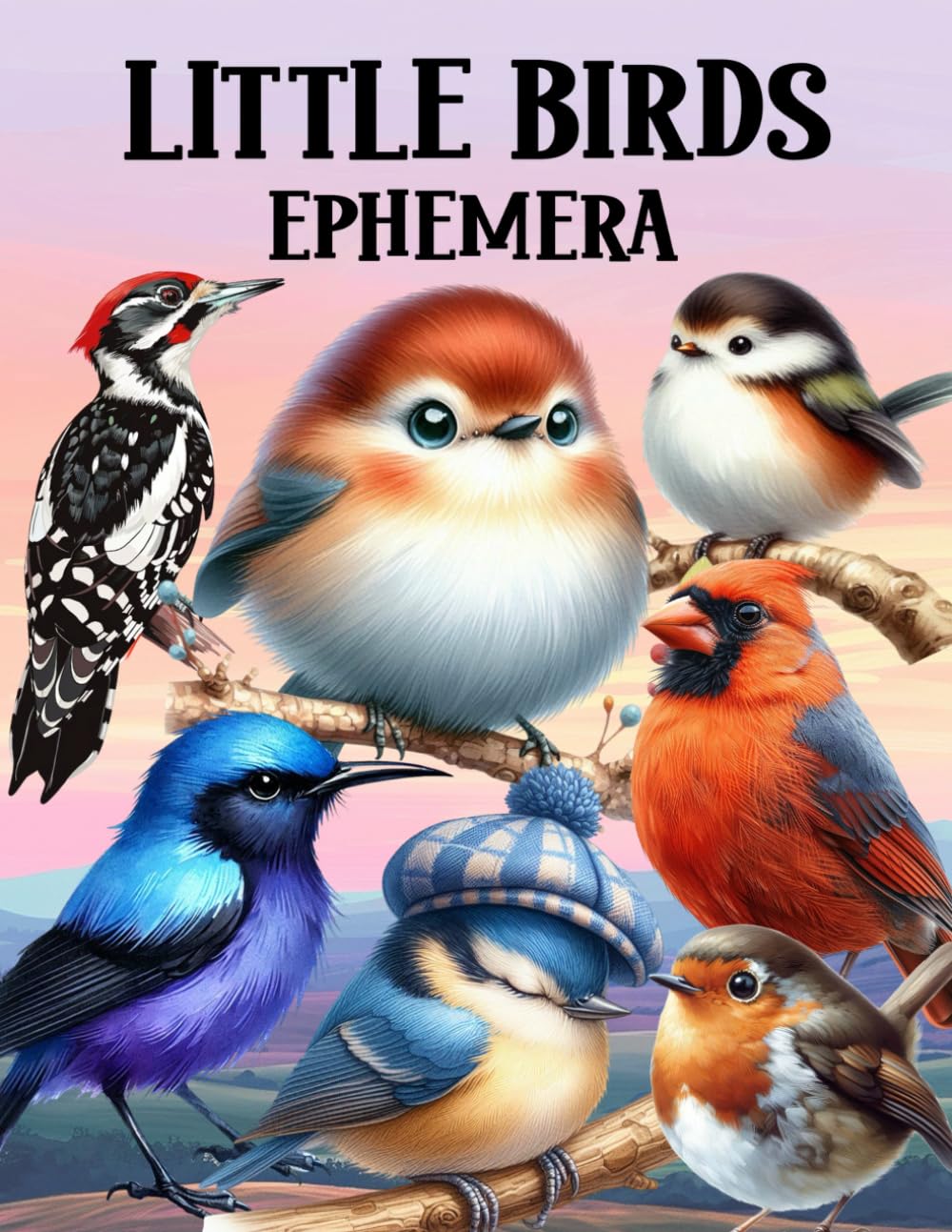 Little Birds Ephemera Book: High Quality Images Of Animals, For Paper Crafts, Scrapbooking, Mixed Me