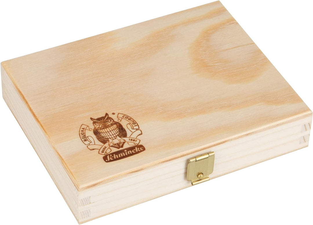 Schmincke – HORADAM® AQUARELL, Super Granulation Set Urban, 5 x 15 ml Tuben, 74 893 097, Holzkasten,