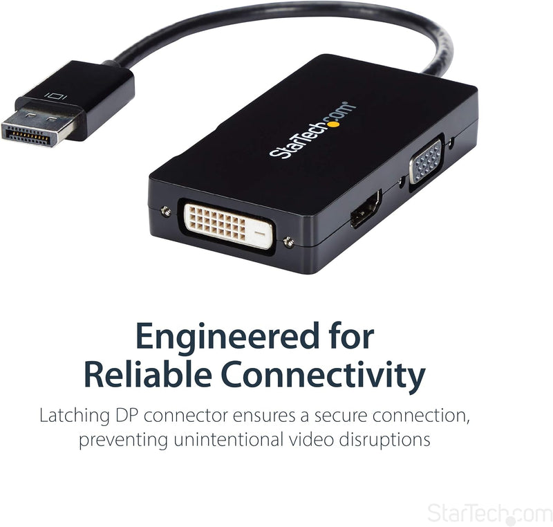 StarTech.com 3 in 1 DisplayPort-Adapter - HDMI auf DisplayPort Adapter - DisplayPort auf Monitor-Ada