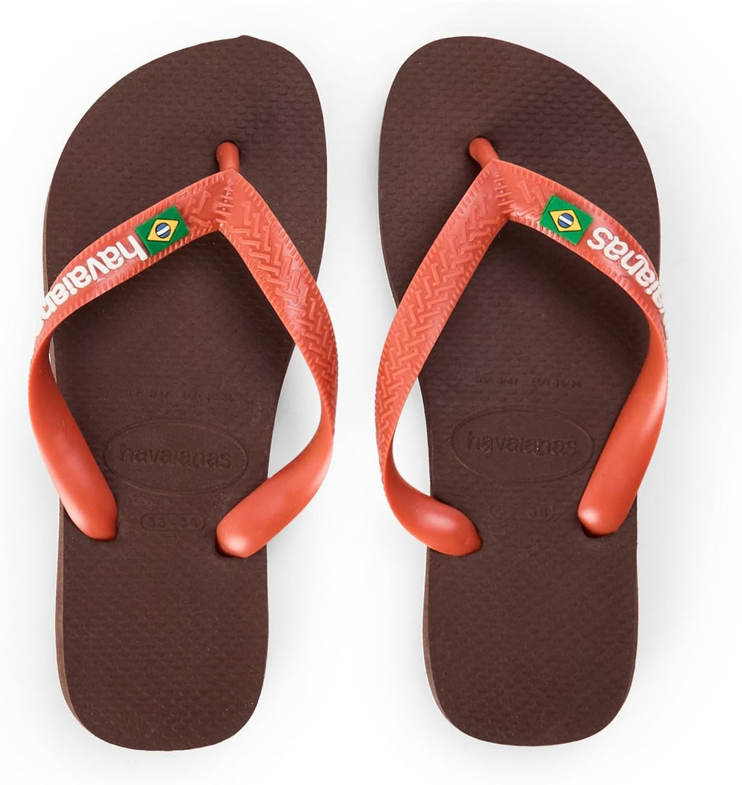 Havaianas - Brasil Logo, Iconic, Comfortable and Durable Flip-Flops, Straps with Brazilian Flag and