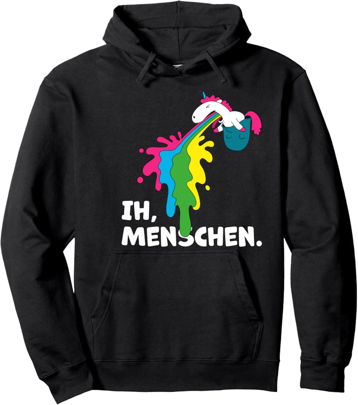 Einhorn Regenbogen Ih Menschen Introvertiert Geschenk Pullover Hoodie
