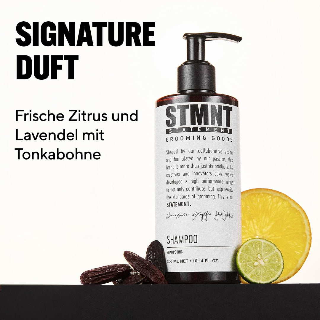 STMNT STATEMENT GROOMING GOODS Shampoo | Mit Aktivkohle & Menthol | Entfernt effektiv Produktablager
